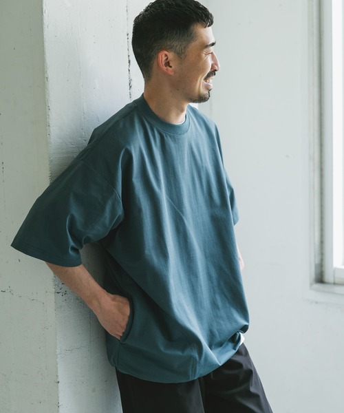 URBAN RESEARCH DOORS（アーバンリサーチドアーズ）の「『XLサイズ/WEB限定』『吸水速乾/接触冷感/イージーケア』クイックドライワッフルメッシュS/ST（Tシャツ/カットソー・メンズ・ブルー系その他/ライトグレー/ブラック・MEDIUM/LARGE/X-LARGE）」の17枚目の写真