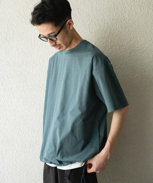 URBAN RESEARCH DOORS（アーバンリサーチドアーズ）の「『XLサイズ/WEB限定』『吸水速乾/接触冷感/イージーケア』クイックドライワッフルメッシュS/ST（Tシャツ/カットソー・メンズ・ブルー系その他/ライトグレー/ブラック・MEDIUM/LARGE/X-LARGE）」の22枚目の写真