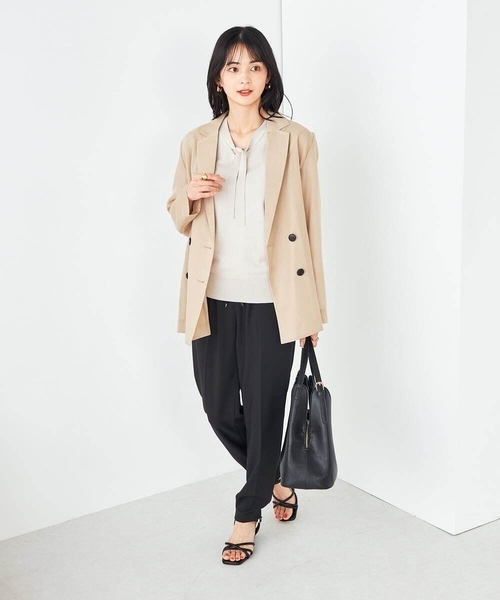 a.v.v(アーヴェヴェ)の「ラメ混ボウタイニット(ニット/セーター・レディース・ホワイト/グレー系その他・34/36/38/40/42)」の21枚目の写真