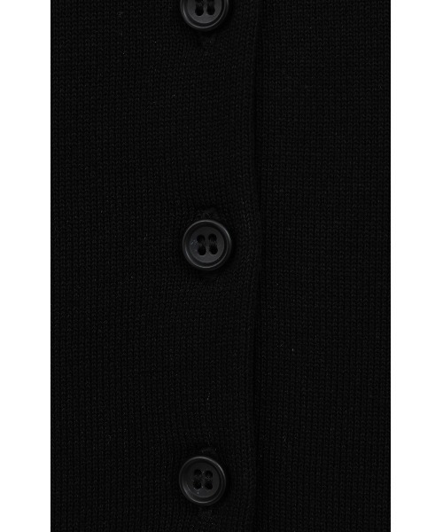 CLANE（クラネ）の「CLANE SHOULDER PADS POLO KNIT TOPS 18106-2192（ポロシャツ・レディース・ブラック/オフホワイト/ブルー・1）」の16枚目の写真