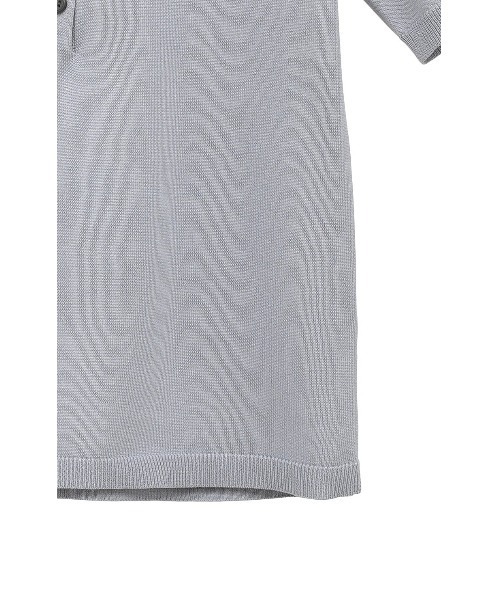 CLANE（クラネ）の「CLANE SHOULDER PADS POLO KNIT TOPS 18106-2192（ポロシャツ・レディース・ブラック/オフホワイト/ブルー・1）」の21枚目の写真