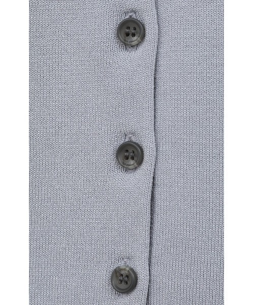 CLANE（クラネ）の「CLANE SHOULDER PADS POLO KNIT TOPS 18106-2192（ポロシャツ・レディース・ブラック/オフホワイト/ブルー・1）」の22枚目の写真