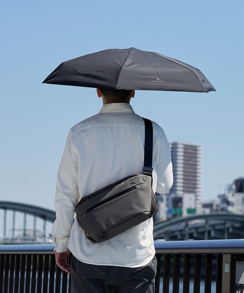 PRO-SPERITY(プロスペリティ)の「【PRO-SPERITY】撥水 晴雨兼用傘付き ショルダーバッグ ボディバッグ PSCK-02(ボディバッグ/ウエストポーチ・メンズ・アイボリー/ブラック/グレー/グレー系2・ONE SIZE)」の3枚目の写真