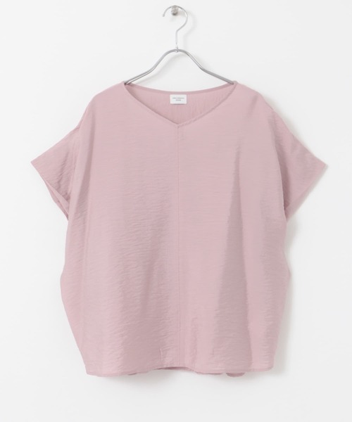 URBAN RESEARCH DOORS（アーバンリサーチドアーズ）の「バックタックコクーンブラウス（シャツ/ブラウス・レディース・ベージュ系その他/ピンク/ネイビー・MEDIUM）」の7枚目の写真