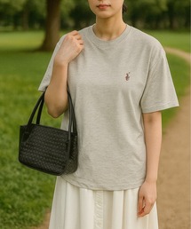 【BEVERLY HILLS POLO CLUB/ビバリーヒルズポロクラブ】天竺 ワンポイント刺繍 半袖Tシャツ