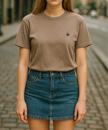 【BEVERLY HILLS POLO CLUB/ビバリーヒルズポロクラブ】天竺 ワンポイント刺繍 半袖Tシャツ
