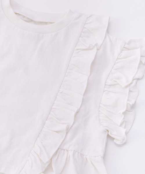 Ocean&Ground（オーシャン&グラウンド）の「ﾌﾘﾙTｼｬﾂ（Tシャツ/カットソー・キッズ・チャコール/ライトグレー/レッド/ホワイト・80/90/100/110/120/130/140）」の17枚目の写真