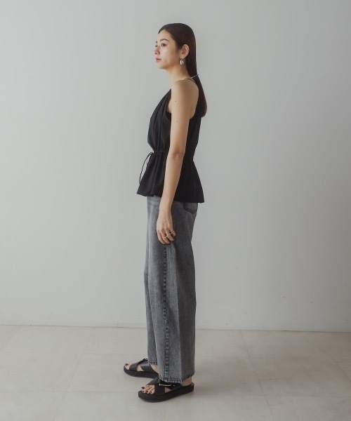 CIEL'AIR（シエルエアー）の「DROST CAMI TOPS(ﾄﾞﾛｽﾄｷｬﾐﾄｯﾌﾟｽ）（キャミソール・レディース・ブラック/オフホワイト・MEDIUM）」の18枚目の写真