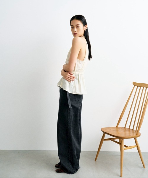 CIEL'AIR（シエルエアー）の「DROST CAMI TOPS(ﾄﾞﾛｽﾄｷｬﾐﾄｯﾌﾟｽ）（キャミソール・レディース・ブラック/オフホワイト・MEDIUM）」の19枚目の写真