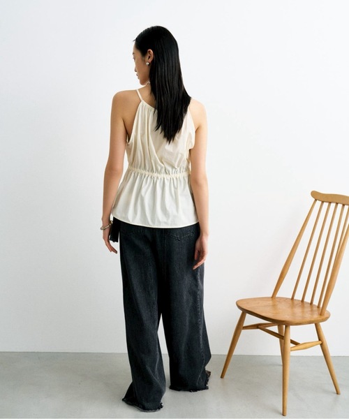 CIEL'AIR（シエルエアー）の「DROST CAMI TOPS(ﾄﾞﾛｽﾄｷｬﾐﾄｯﾌﾟｽ）（キャミソール・レディース・ブラック/オフホワイト・MEDIUM）」の20枚目の写真