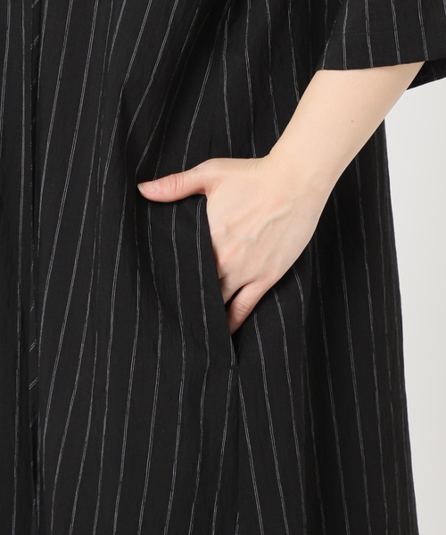 CITYSHOP（シティーショップ）の「LACE UP LINEN DRESS：ワンピース