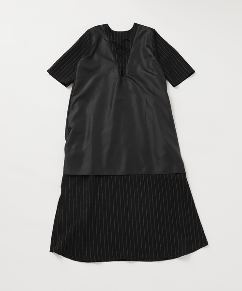 CITYSHOP（シティーショップ）の「LACE UP LINEN DRESS：ワンピース
