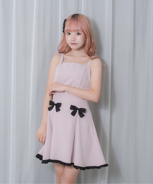 Honey Cinnamon（ハニーシナモン）の「ポイントリボンジャンスカセット（セットアップ・レディース・ピンク/ブラック・FREE）」の17枚目の写真