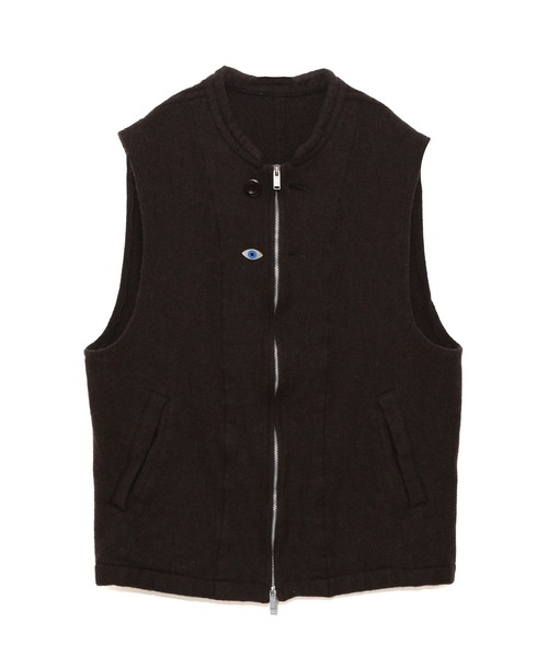 UNDERCOVER アンダーカバー サイドジップ リネンニットベスト 25ss