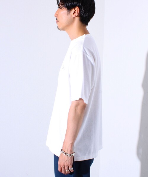 GLOSTER（グロスター）の「【セットアップ対応】フレブルパイルTシャツ フレンチブルドッグ刺繍 ワンポイント ワンマイル（Tシャツ/カットソー・メンズ・ネイビー/ホワイト/ブラック系その他・S/M/L）」の16枚目の写真