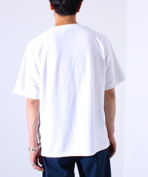 GLOSTER（グロスター）の「【セットアップ対応】フレブルパイルTシャツ フレンチブルドッグ刺繍 ワンポイント ワンマイル（Tシャツ/カットソー・メンズ・ネイビー/ホワイト/ブラック系その他・S/M/L）」の17枚目の写真