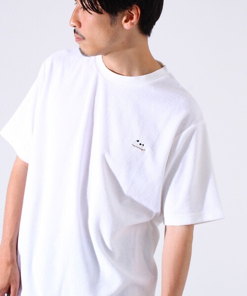 GLOSTER（グロスター）の「【セットアップ対応】フレブルパイルTシャツ フレンチブルドッグ刺繍 ワンポイント ワンマイル（Tシャツ/カットソー・メンズ・ネイビー/ホワイト/ブラック系その他・S/M/L）」の18枚目の写真