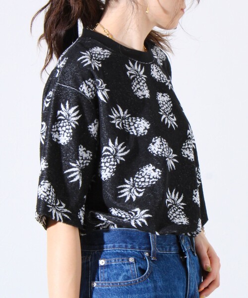 GLOSTER（グロスター）の「【セットアップ対応】フレブルパイルTシャツ フレンチブルドッグ刺繍 ワンポイント ワンマイル（Tシャツ/カットソー・メンズ・ネイビー/ホワイト/ブラック系その他・S/M/L）」の14枚目の写真