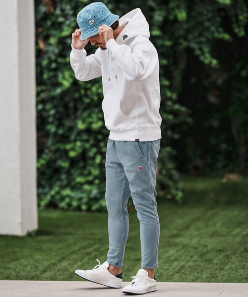 1minute 1second(ワンミニットワンセカンド)の「mp13843-heavy weight knit denim pants with cursive embroidery ニットデニムイージーパンツ(その他パンツ・メンズ・インディゴブルー/ライトインディゴブルー・S/M/L/XL)」の13枚目の写真