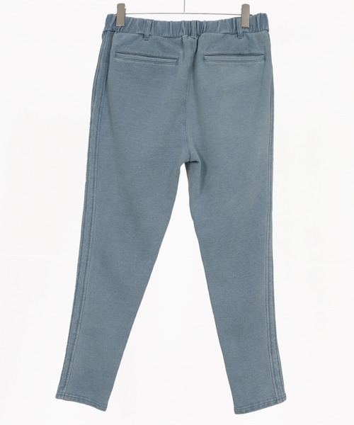 1minute 1second(ワンミニットワンセカンド)の「mp13843-heavy weight knit denim pants with cursive embroidery ニットデニムイージーパンツ(その他パンツ・メンズ・インディゴブルー/ライトインディゴブルー・S/M/L/XL)」の15枚目の写真