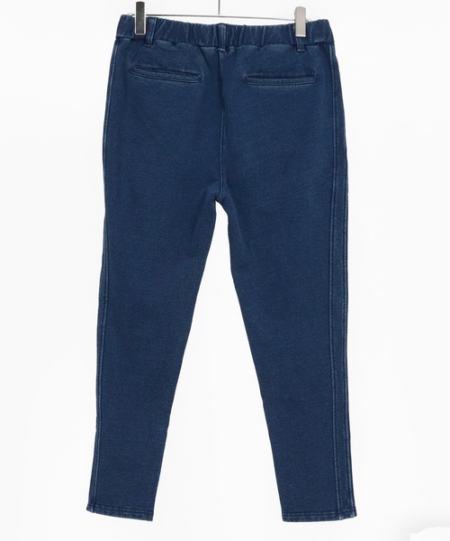 1minute 1second(ワンミニットワンセカンド)の「mp13843-heavy weight knit denim pants with cursive embroidery ニットデニムイージーパンツ(その他パンツ・メンズ・インディゴブルー/ライトインディゴブルー・S/M/L/XL)」の17枚目の写真
