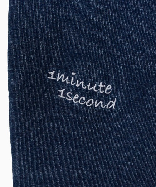 1minute 1second(ワンミニットワンセカンド)の「mp13843-heavy weight knit denim pants with cursive embroidery ニットデニムイージーパンツ(その他パンツ・メンズ・インディゴブルー/ライトインディゴブルー・S/M/L/XL)」の20枚目の写真