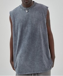 Evo+Revo（エボレボ）の「”ヴィンテージ風味！” ウォッシュ加工ノースリーブTシャツ（タンクトップ）」