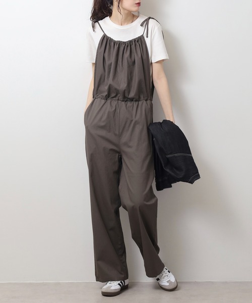 Arinomama(アリノママ)の「コットンツイル 2wayスカパンドッキング(その他パンツ・レディース・ブラック/スミクロ/アイボリー/ダークブラウン・FREE)」の3枚目の写真
