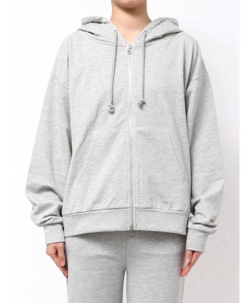 ゆるっと着れる！BACK GYDAラインストーンラメパーカー【SETUP