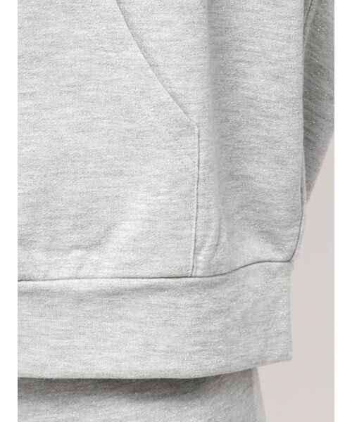 GYDA（ジェイダ）の「ゆるっと着れる！BACK GYDAラインストーンラメパーカー【SETUP着用可】（パーカー・レディース・ライトグレー/ブラック/オフホワイト・FREE）」の19枚目の写真