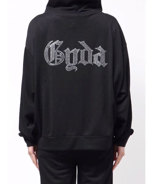 GYDA（ジェイダ）の「ゆるっと着れる！BACK GYDAラインストーンラメパーカー【SETUP着用可】（パーカー・レディース・ライトグレー/ブラック/オフホワイト・FREE）」の21枚目の写真