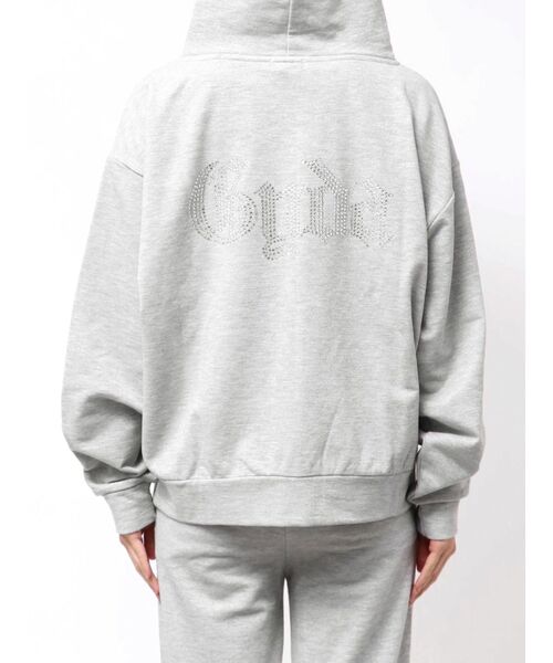 ゆるっと着れる！BACK GYDAラインストーンラメパーカー【SETUP着用可