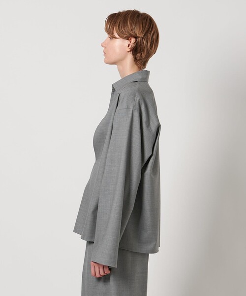 ブラウス シャツ 「LOEFF」W TORO スキッパー シャツ レディース LOEFF＞W TORO スキッパー シャツ（シャツ/ブラウス）｜LOEFF