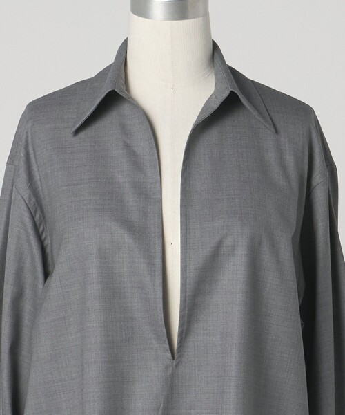 ブラウス シャツ 「LOEFF」W TORO スキッパー シャツ レディース LOEFF＞W TORO スキッパー シャツ（シャツ/ブラウス）｜LOEFF