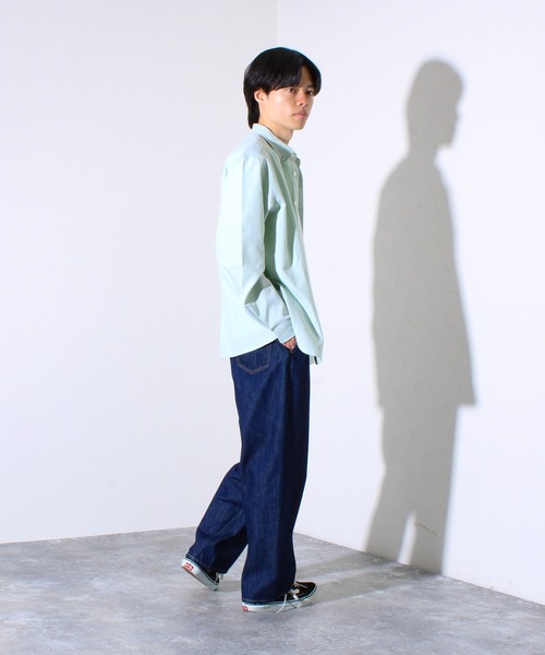 GLOSTER（グロスター）の「【WEB限定】ツイストバギーワークデニム（デニムパンツ・メンズ・ブラック/インディゴブルー・マルチサイズ）」の20枚目の写真