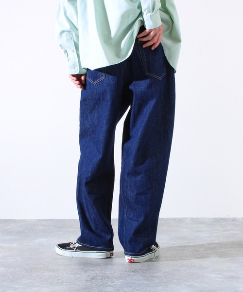 GLOSTER（グロスター）の「【WEB限定】ツイストバギーワークデニム（デニムパンツ・メンズ・ブラック/インディゴブルー・マルチサイズ）」の14枚目の写真