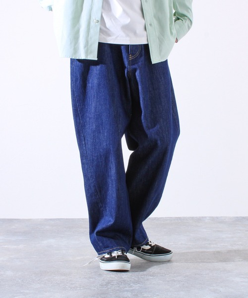 GLOSTER（グロスター）の「【WEB限定】ツイストバギーワークデニム（デニムパンツ・メンズ・ブラック/インディゴブルー・マルチサイズ）」の15枚目の写真