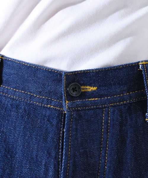GLOSTER（グロスター）の「【WEB限定】ツイストバギーワークデニム（デニムパンツ・メンズ・ブラック/インディゴブルー・マルチサイズ）」の8枚目の写真
