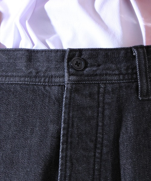 GLOSTER（グロスター）の「【WEB限定】ツイストバギーワークデニム（デニムパンツ・メンズ・ブラック/インディゴブルー・マルチサイズ）」の6枚目の写真