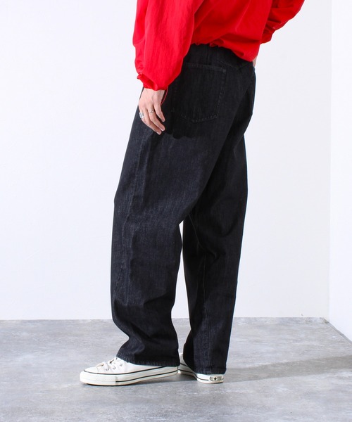 GLOSTER（グロスター）の「【WEB限定】ツイストバギーワークデニム（デニムパンツ・メンズ・ブラック/インディゴブルー・マルチサイズ）」の7枚目の写真