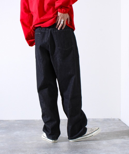 GLOSTER（グロスター）の「【WEB限定】ツイストバギーワークデニム（デニムパンツ・メンズ・ブラック/インディゴブルー・マルチサイズ）」の3枚目の写真
