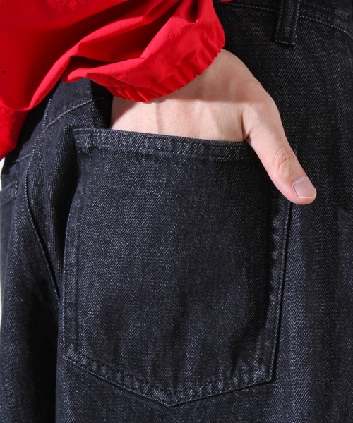 GLOSTER（グロスター）の「【WEB限定】ツイストバギーワークデニム（デニムパンツ・メンズ・ブラック/インディゴブルー・マルチサイズ）」の5枚目の写真