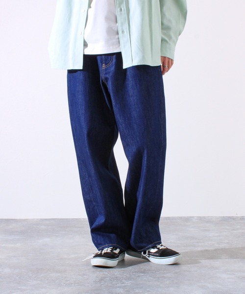 GLOSTER（グロスター）の「【WEB限定】ツイストバギーワークデニム（デニムパンツ・メンズ・ブラック/インディゴブルー・マルチサイズ）」の21枚目の写真