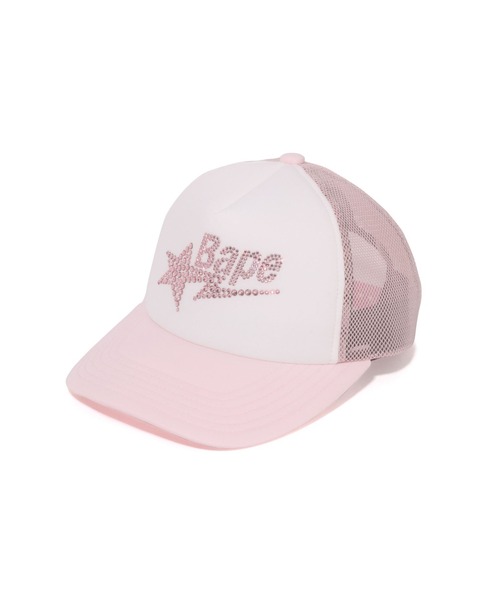 CRYSTAL STONE BAPE STA LOGO MESH CAP（キャップ）｜A BATHING