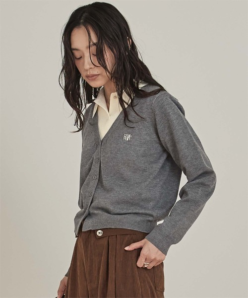 miette(ミエット)の「襟付きトップスセットニットカーディガン(カーディガン/ボレロ・レディース・ライトブルー/ブラウン/チャコール・FREE)」の8枚目の写真