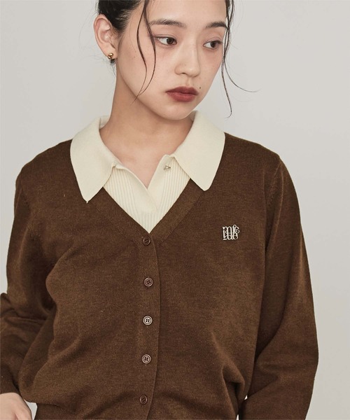 miette(ミエット)の「襟付きトップスセットニットカーディガン(カーディガン/ボレロ・レディース・ライトブルー/ブラウン/チャコール・FREE)」の14枚目の写真