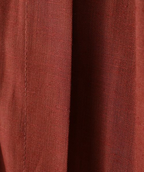 JOURNAL STANDARD（ジャーナルスタンダード）の「ソフトリネンレーヨンタックワンピース（ワンピース・レディース・ブラック/ブラウン・FREE）」の15枚目の写真