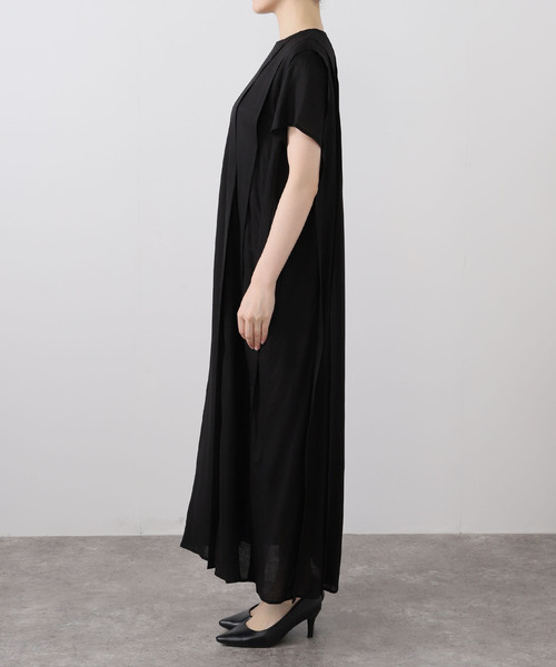 JOURNAL STANDARD（ジャーナルスタンダード）の「ソフトリネンレーヨンタックワンピース（ワンピース・レディース・ブラック/ブラウン・FREE）」の17枚目の写真