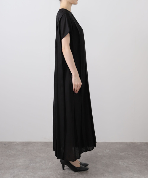 JOURNAL STANDARD（ジャーナルスタンダード）の「ソフトリネンレーヨンタックワンピース（ワンピース・レディース・ブラック/ブラウン・FREE）」の19枚目の写真