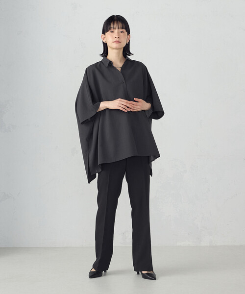 COMME CA ISM(コムサイズム)の「オーバーサイズ シャツ(シャツ/ブラウス・レディース・サックスブルー/ホワイト/チャコール・FREE)」の11枚目の写真